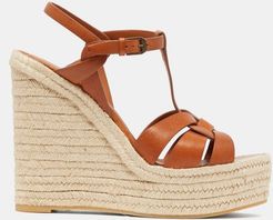 Tribute Leather Wedge Espadrilles - Womens - Tan
