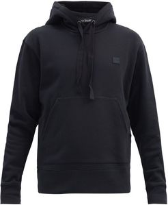 Ferris Face-appliqué Cotton Hooded Sweatshirt - Mens - Black