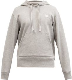 Ferris Face Cotton Hooded Sweatshirt - Mens - Grey