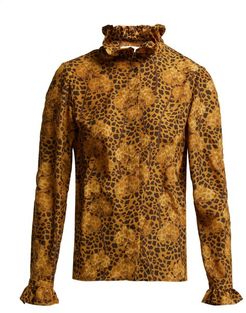 Veronica Leopard-print Blouse - Womens - Leopard