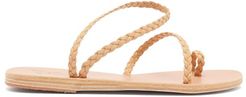 Eleftheria Braided Leather Sandals - Womens - Tan