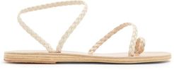 Eleftheria Braided-leather Sandals - Womens - White