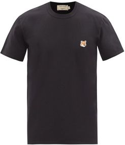 Fox Head-patch Cotton-jersey T-shirt - Mens - Black