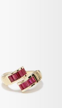 Wrap Ruby & 14kt Gold Ring - Womens - Red