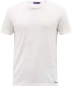 Crew-neck Cotton-lisle Jersey T-shirt - Mens - White