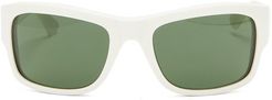 D-frame Acetate Sunglasses - Womens - White