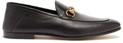 Brixton Horsebit Collapsible-heel Leather Loafers - Mens - Black