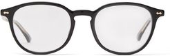 Round-frame Acetate Glasses - Mens - Black