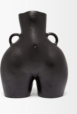 Love Handles Ceramic Vase - Black