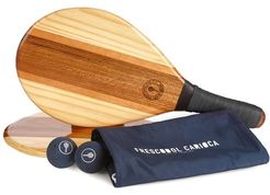 Trancoso Wooden Beach Bat Set - Mens - Black