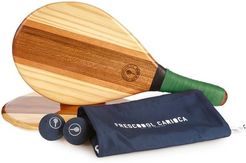 Trancoso Wooden Beach Bat Set - Mens - Green