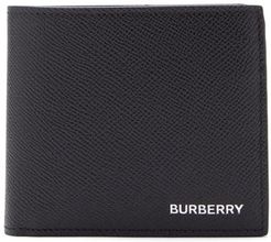 Grained-leather Wallet - Mens - Black