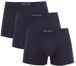 Pack Of Three Cotton-blend Boxer Briefs - Mens - Navy