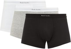 Pack Of Three Stretch-cotton Jersey Boxer Briefs - Mens - Black Multi