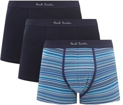 Pack Of Three Cotton-blend Boxer Briefs - Mens - Navy Multi