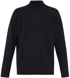 Loose-fit Funnel-neck Cashmere Sweater - Mens - Navy