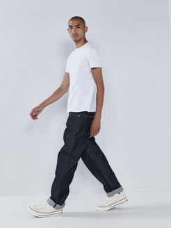 Raw Selvedge Denim Wide-leg Jeans - Mens - Indigo