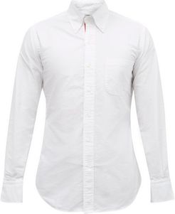 Tri-colour Placket Cotton-oxford Shirt - Mens - White
