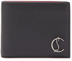 Coolcard Monogram-plaque Leather Bi-fold Wallet - Mens - Black