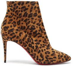 Eloise 85 Leopard-print Suede Boots - Womens - Leopard