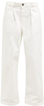 Fold Dad Baggy Boyfriend Jeans - Womens - White