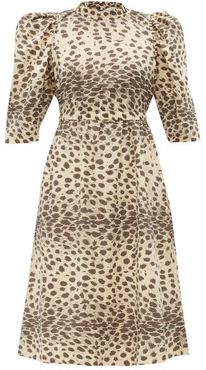 Leo Leopard-print Cotton Dress - Womens - Leopard