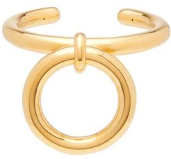 Hoop-charm 18kt Gold-plated Sterling Silver Cuff - Womens - Gold