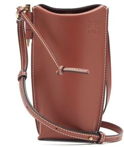 Gate Pocket Leather Cross-body Bag - Womens - Brown