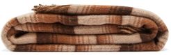 GG-jacquard & Check Wool Blanket - Beige Multi