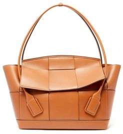 The Arco Large Intrecciato Leather Bag - Womens - Tan