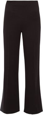Madison Stretch-crepe Trousers - Womens - Navy Multi