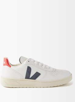V-10 Low-top Leather Trainers - Womens - White Multi