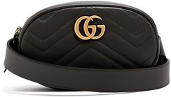 GG Marmont Quilted-leather Belt Bag - Womens - Black