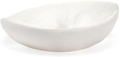Flow Large Marbled-resin Bowl - White