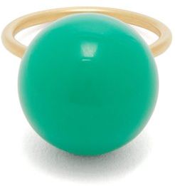 Chrysoprase & 18kt Gold Ring - Womens - Green