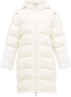 1952 - Narvalong Longline Quilted Down Jacket - Womens - White