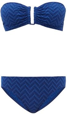 Duffle & Derby Bandeau Bikini - Womens - Blue