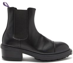 Nikita Heeled Leather Chelsea Boots - Mens - Black