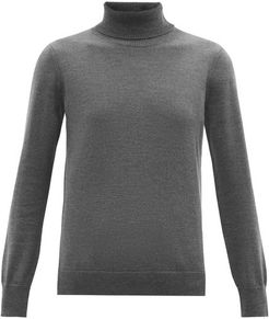 Sandra Roll-neck Merino-wool Sweater - Womens - Grey