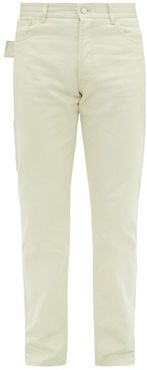 Mid-rise Cotton-twill Utility Trousers - Mens - White