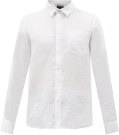 Button-down Linen Shirt - Mens - White
