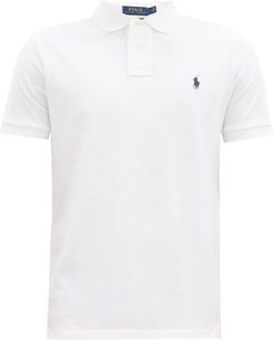 Custom Slim-fit Cotton-piqué Polo Shirt - Mens - White