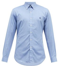 Slim-fit Cotton Shirt - Mens - Light Blue