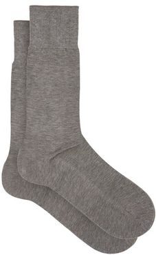 No 9 Cotton-blend Socks - Mens - Grey