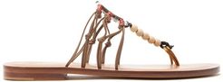 X Kim Hersov Kima Leather Sandals - Womens - Tan