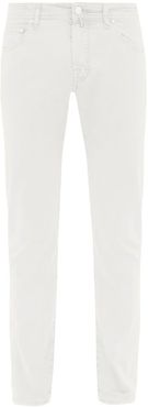Stretch-cotton Slim-leg Chino Trousers - Mens - White