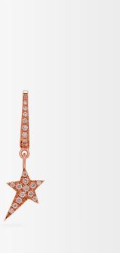 Star-charm 18kt Rose-gold Single Earring - Womens - Gold