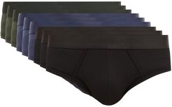 Pack Of Nine Stretch-lyocell Jersey Briefs - Mens - Multi
