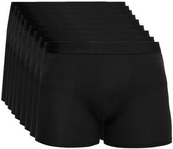 Pack Of Nine Stretch-jersey Boxer Briefs - Mens - Black