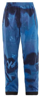 Tie-dye Print Technical Ski Trousers - Mens - Blue